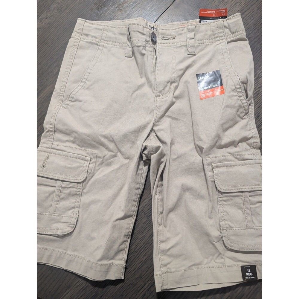 Urban Pipeline boy's cargo shorts size 12 Superflex adjustable waist NWT